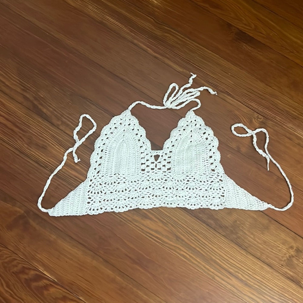 White crochet bralette (S)